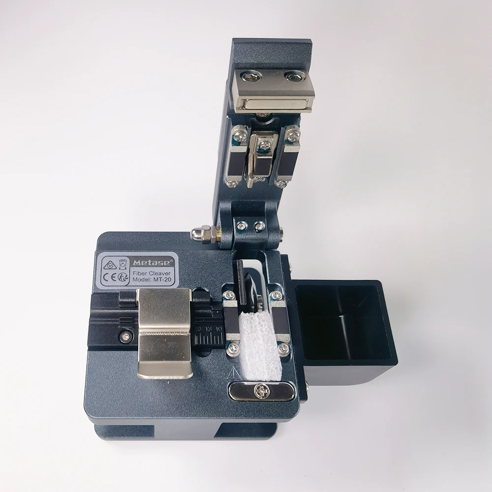 Fiber Optic Cable Cutter Knife MT-20 Fiber Cleaver High Precision Fiber Cutting Machine FTTH Fiber Cutting Tool Metal Machine