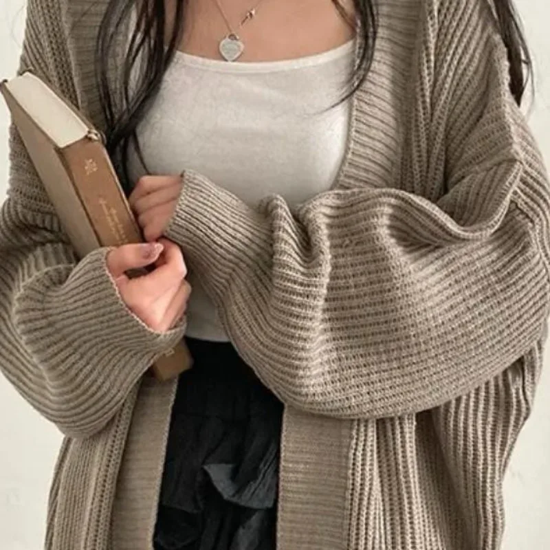OCEANLOVE Sweet Women Sweaters Solid Autumn Winter Korean Fashion Loose Chic Cardigans Casual Simple Sueteres De Mujer