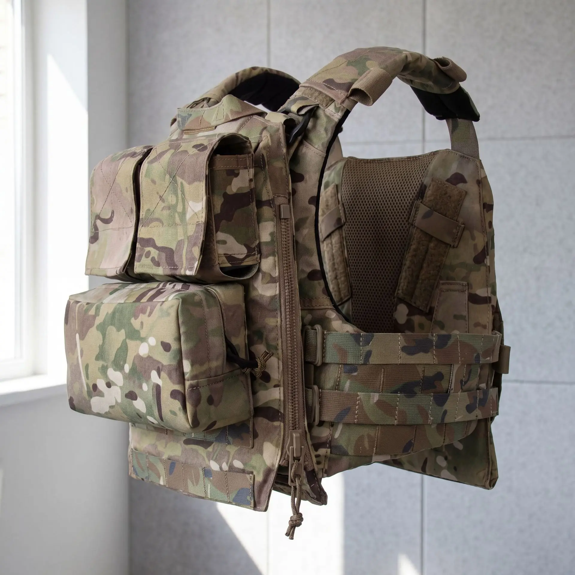 Tactical vest multi-purpose backboard attachment bag with expandable water bag and magazine bag tactical attachment bag