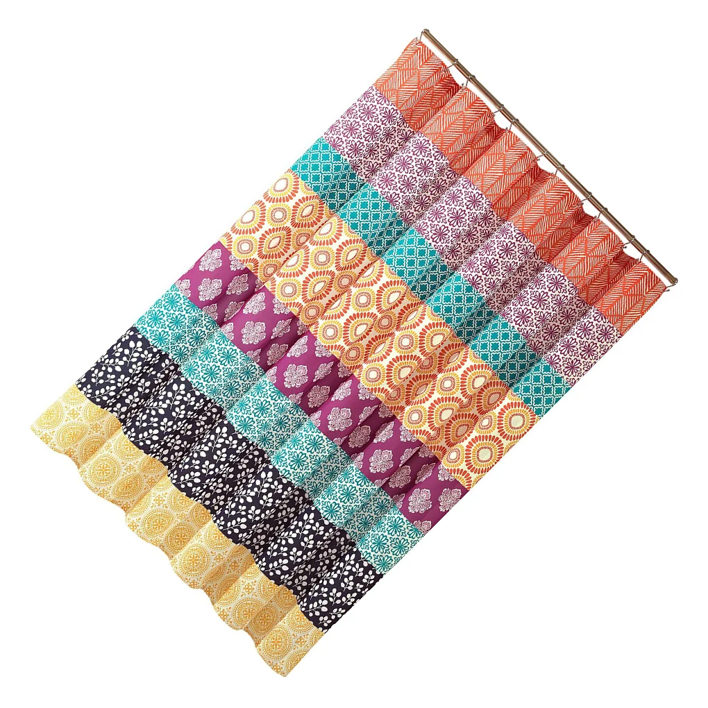 

Polyester Bohemian Style Shower Curtain Digital Printing Waterproof And Mold Proof Bohemian Style Digital Printing