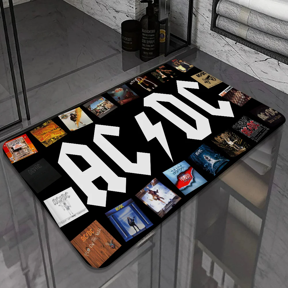 Rock Singer A-AC D-DC Band Floor Mat Cheaper Anti-slip Modern Living Room Balcony Printed Bedside Mats