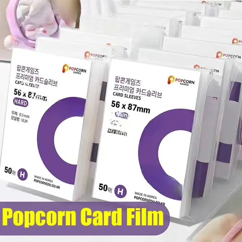 신용 카드 용 초박형 투명 카드 슬리브 한국 Kpop 아이돌 Photocard 팝콘 DIY 클리어 필름 카드 홀더 프로텍터