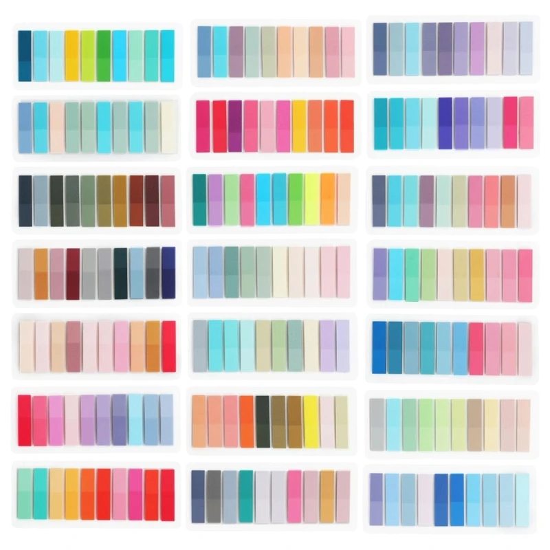 2000-4200 ชิ้นแท็บดัชนีเหนียวพร้อมไม้บรรทัด Binder, ป้ายดัชนีกาวใส