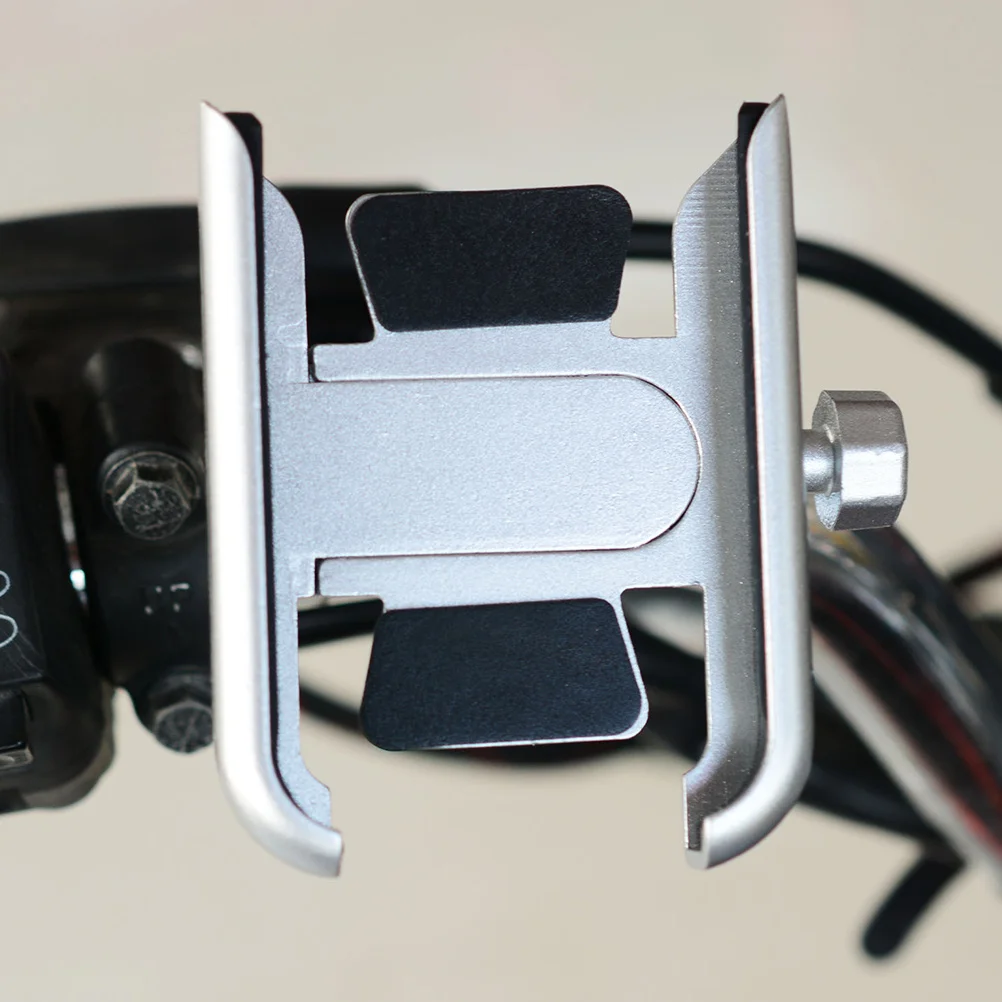 

Aluminum Alloy Mount For Motorcycle Scooter Atv 360 Rotatable Bike Phone Holder Mobile Phone Bracket Silver Handlebar Type