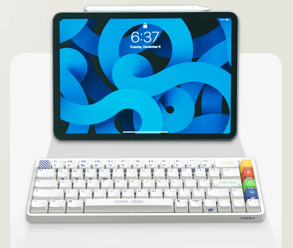 MIIIW ART-Teclado Mechanical Gaming, Bleutooth, USB com fio, Z680, 68-Key, Luz de fundo, Multi-sistema, Jogo, Office, PC, Desktop