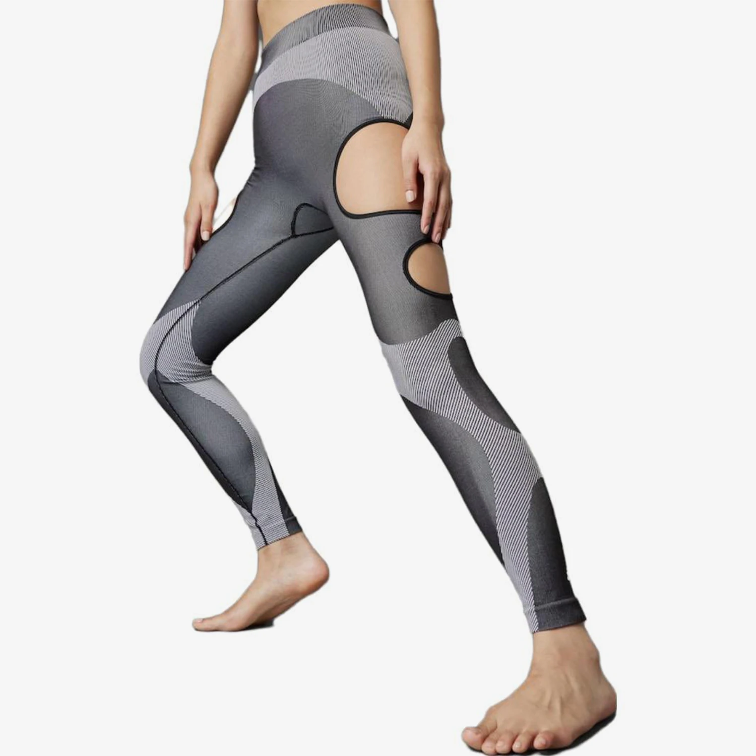 Adidas genuine hollow design tight sports pants, new tight pants IB1265