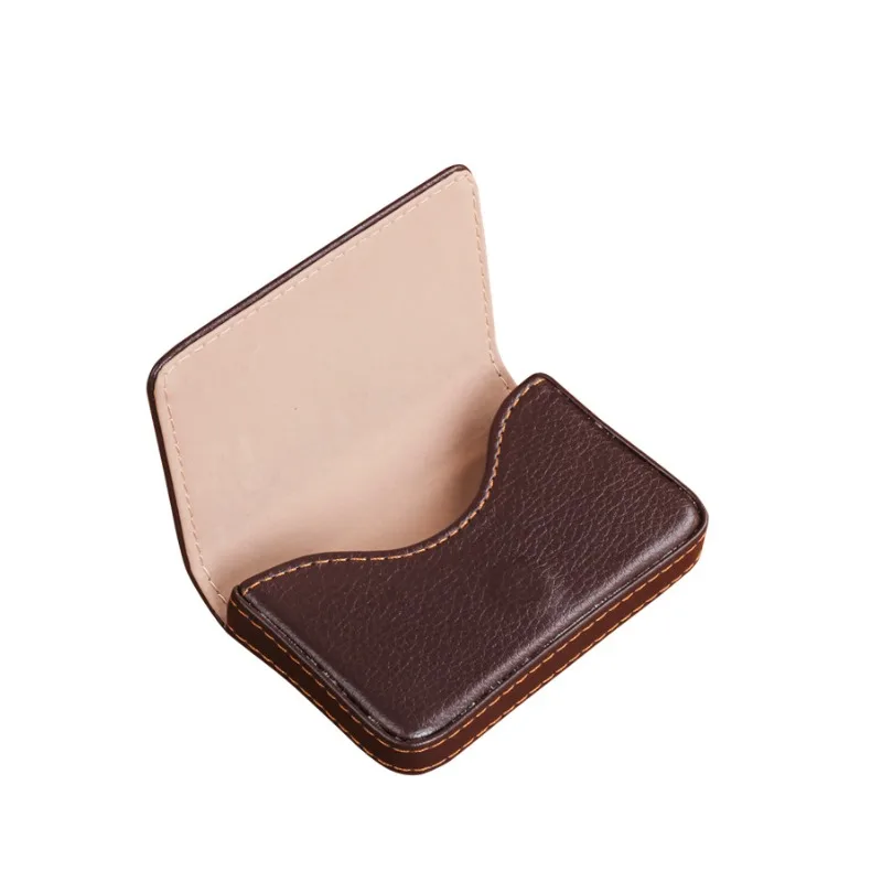 Portable For 8mm Cigarette case PU leather Business card holder style magnetic attraction Cigarette Box Men Smoking Accessories view 6
