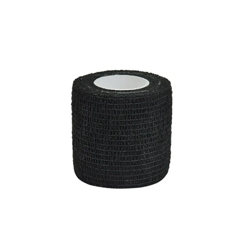 1/6/10Pcs 4.8m Black First Aid Self Adhesive Cohesive Elasticity Bandages Sports Tape for Wrist Ankle Sprains & Swelling