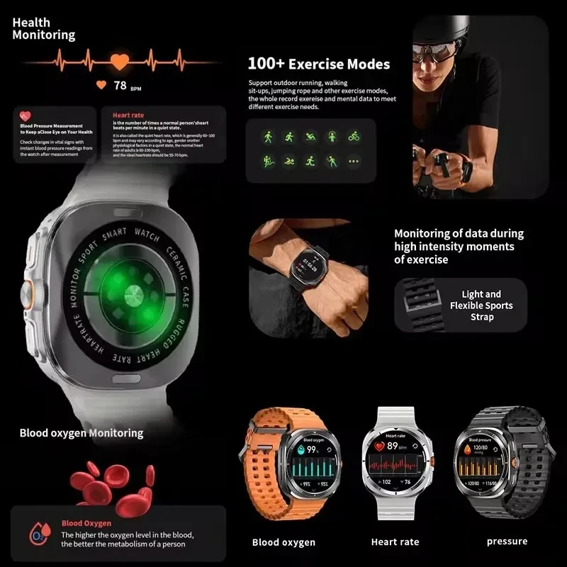 2026 العلامة التجارية الجديدة DT Watch 7 Ultra 32GB Memory Smart Watch NFC MP3/MP4 Player 3D Menu ألبوم محلي مكالمة صوتية IP68 Sports Smartwatch #5