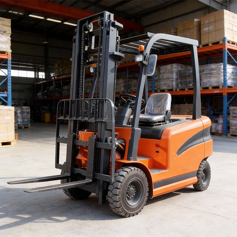 All Clean Indoor Working 3 Ton Lead Acid Narrow Aisle Electric Forklift Stable Hygienic Workshop Cargo Stacking Truck