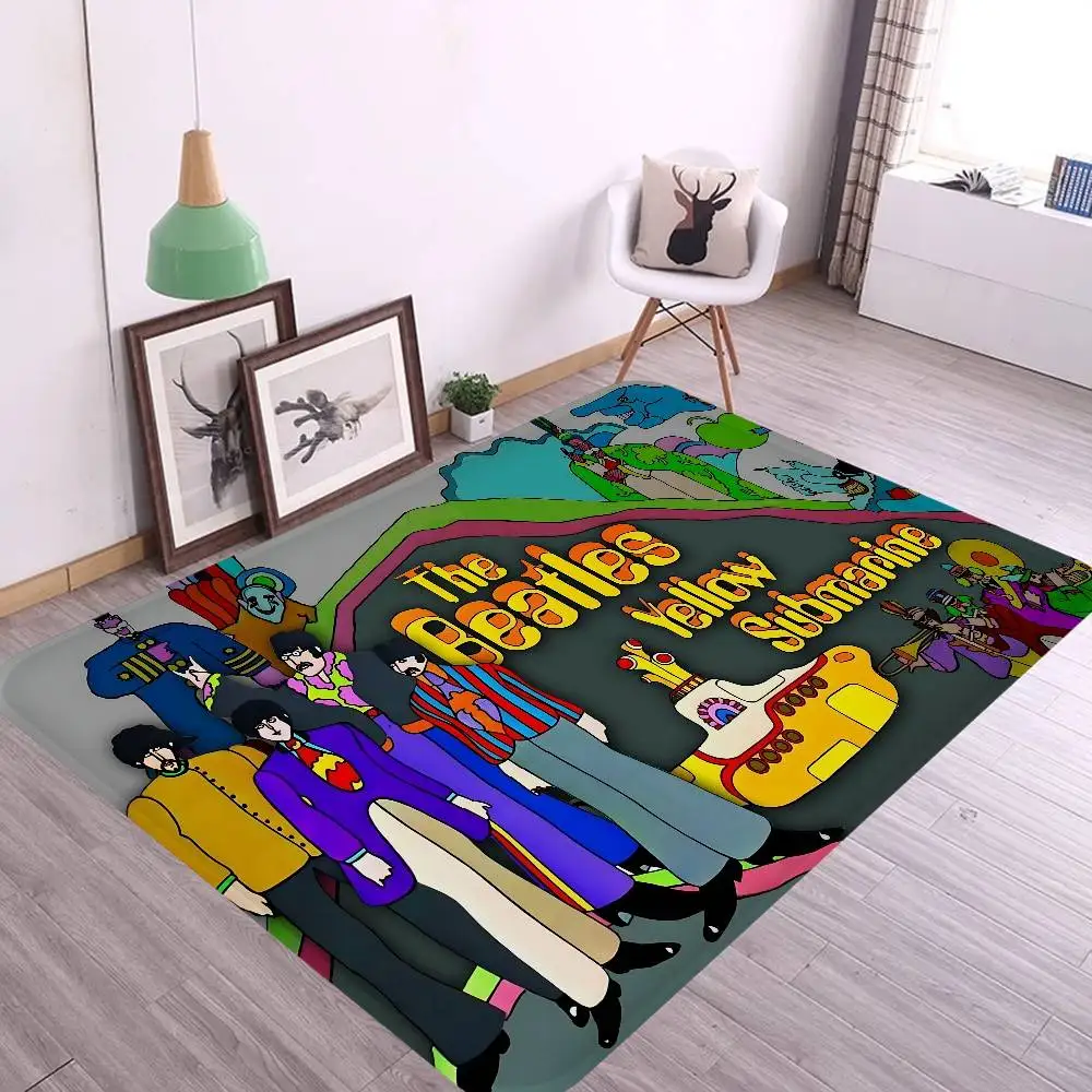 The B-Beatles Rock Band Floor Mat Rectangle Anti-slip Home Soft Badmat Front Door Indoor Outdoor Mat Hotel Decor Mat