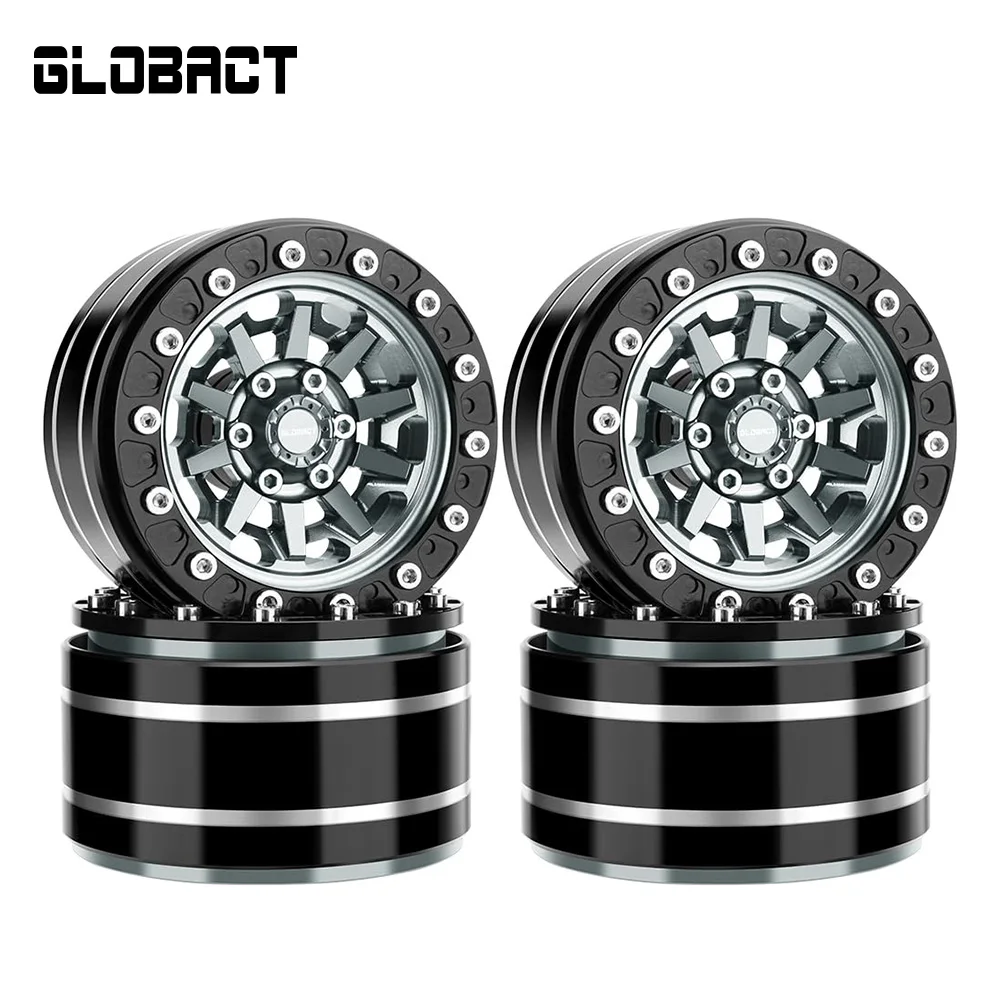 

GLOBACT 1.9in Beadlock Wheels Rim for 1/10 RC Crawler TRX4 TRX6 Axial SCX10 I II III 90046 AXI03007 Redcat GEN7 GEN8 RC4WD D90