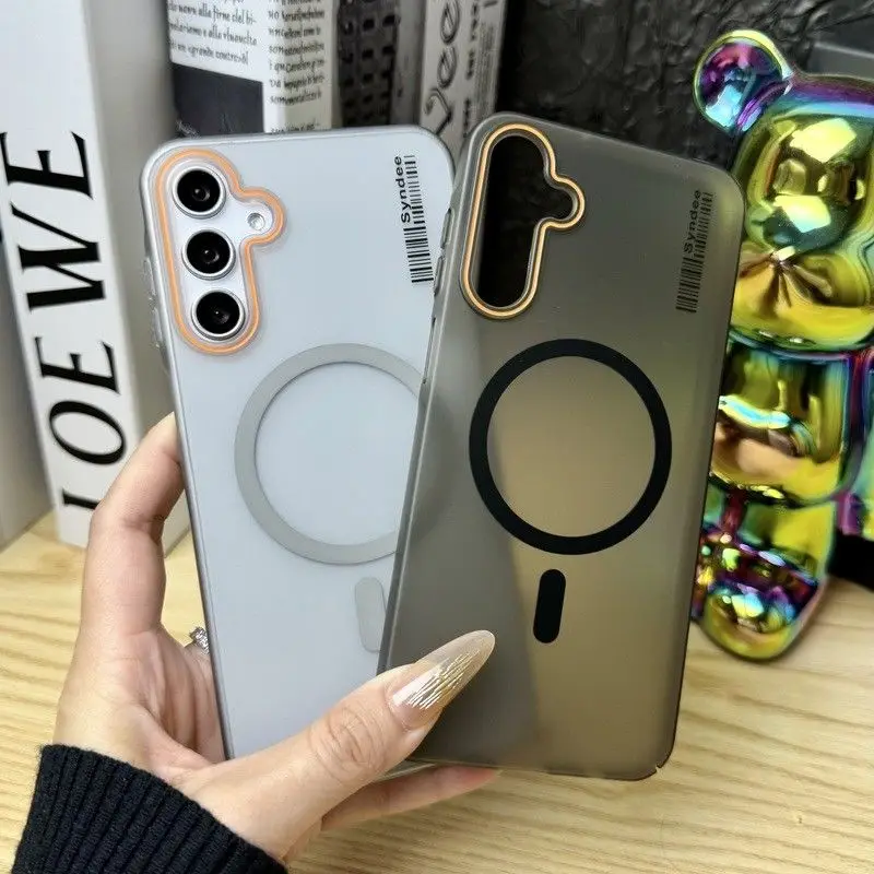 Slim Skin Feel Frosted Magnetic Case for Samsung A18 A57/37/27/17/07 A56/36/26/16/06 A55/35/25/15/05/S A54/34/24/14 Full Cover