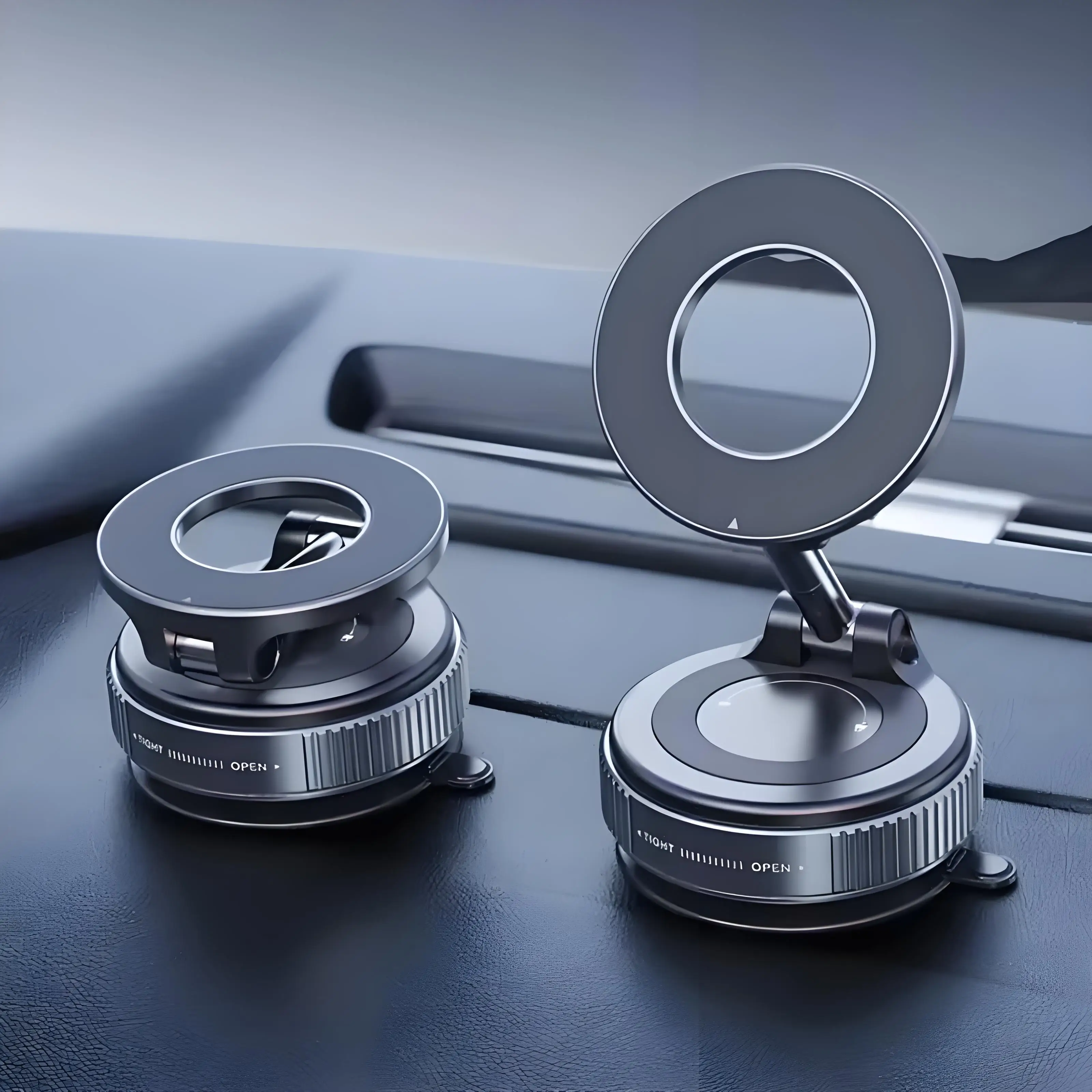 

Folding Strong Magnet Magnetic Phone Holder 360° Rotation Desk Car Vacuum Suction Windshield Dashboard Mobile Holder