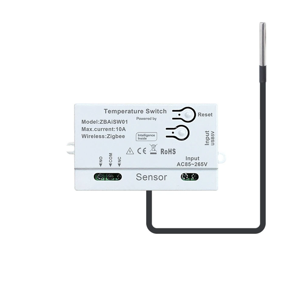 

Умный датчик температуры Tuya с 2-метровым датчиком для теплиц, винных погребов и промышленных помещений