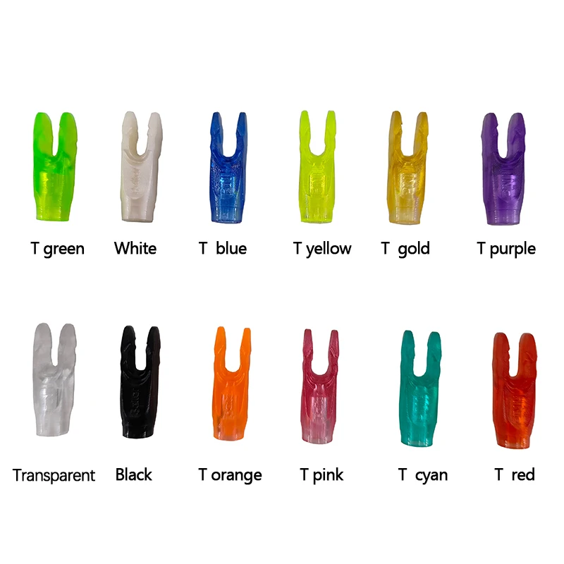 50pcs/100pcs DIY Plastic Tails Plastic Arrow Nocks H Arrow Shaft Archery Accessory