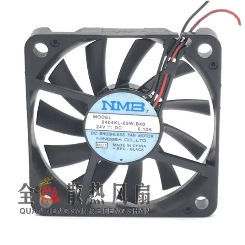 NMB-MAT 2404KL-05W-B40 M01 Ventola di raffreddamento per server CC 24 V 0,10 A 60 x 60 x 10 mm a 2 fili