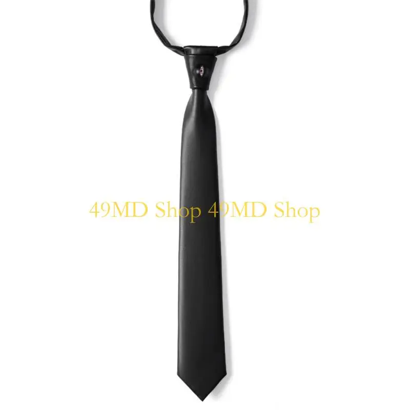 49md-elegant-wrinkle-proof-leather-tie-business-casual-craftsmanship-light-weight