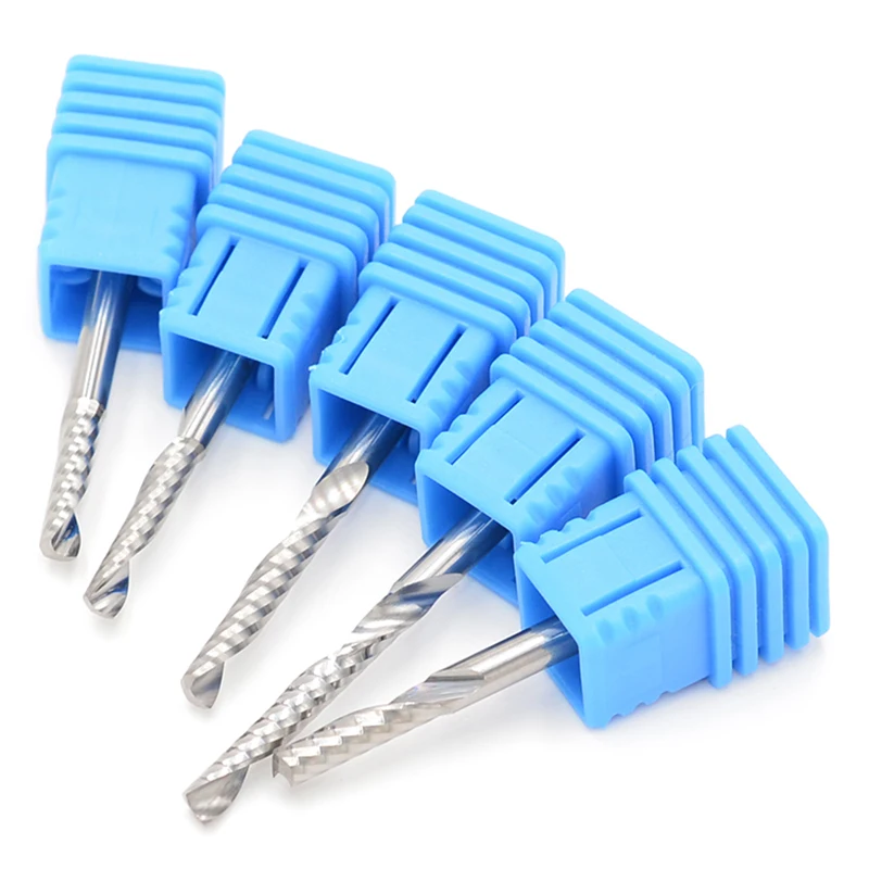 3.175*22 ขลุ่ยเกลียว Bits/เครื่องตัดสําหรับเครื่อง CNC Router/เครื่องไม้/CNC Router Rits/ตัด Bits/ตัดเครื่องมือ