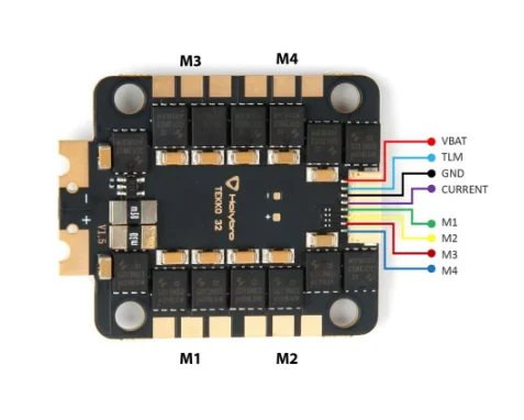 Holybro Tekko32 F4 Mcu 4in1 50A ESC AM32 3-6S 96K 30.5x30.5 holes For FPV Racing Drone