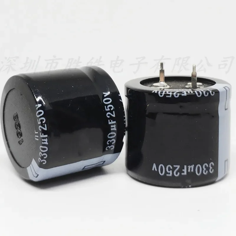 

(2PCS/10PCS) 250v330uf Volume：25x30mm 250V330uF Electrolytic Capacitors High Quality