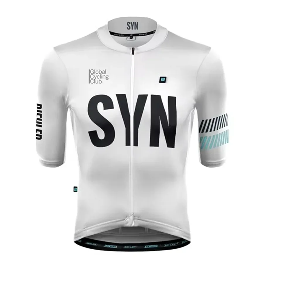 New Style SYN Team Cycling Jersey men 2024 Summer SYNDICATE Short sleeve Jersey Bicycle Sports Riding Bicycle Shirts