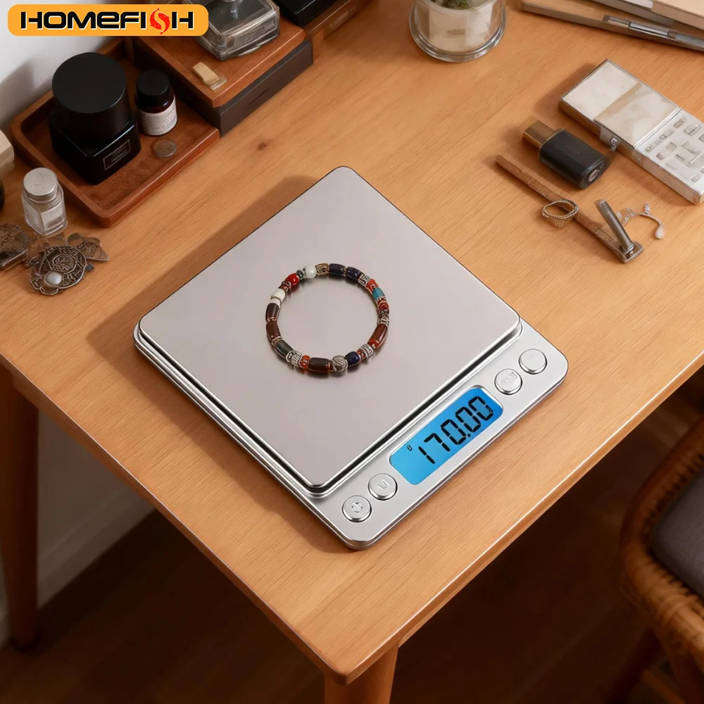 Digital Kitchen Scale 3000g/ 0.1g Small Jewelry Scale Food Scales Digital Weight Gram and Oz Digital Gram Scale with LCD/ Tare