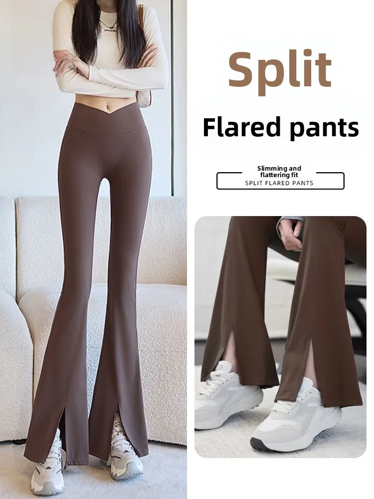 

Slimming High Waist Yoga Pants Women's Spring Autumn Thin Fitn ark Bite Leggings Long Pants Thin Material Online Exclusive