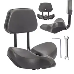 Bike Seat With Backrest Comfortable Electric Scooter Saddle Bicycle Seat Cushion Hollow Breathable Saddle For Road Bike Tricycle