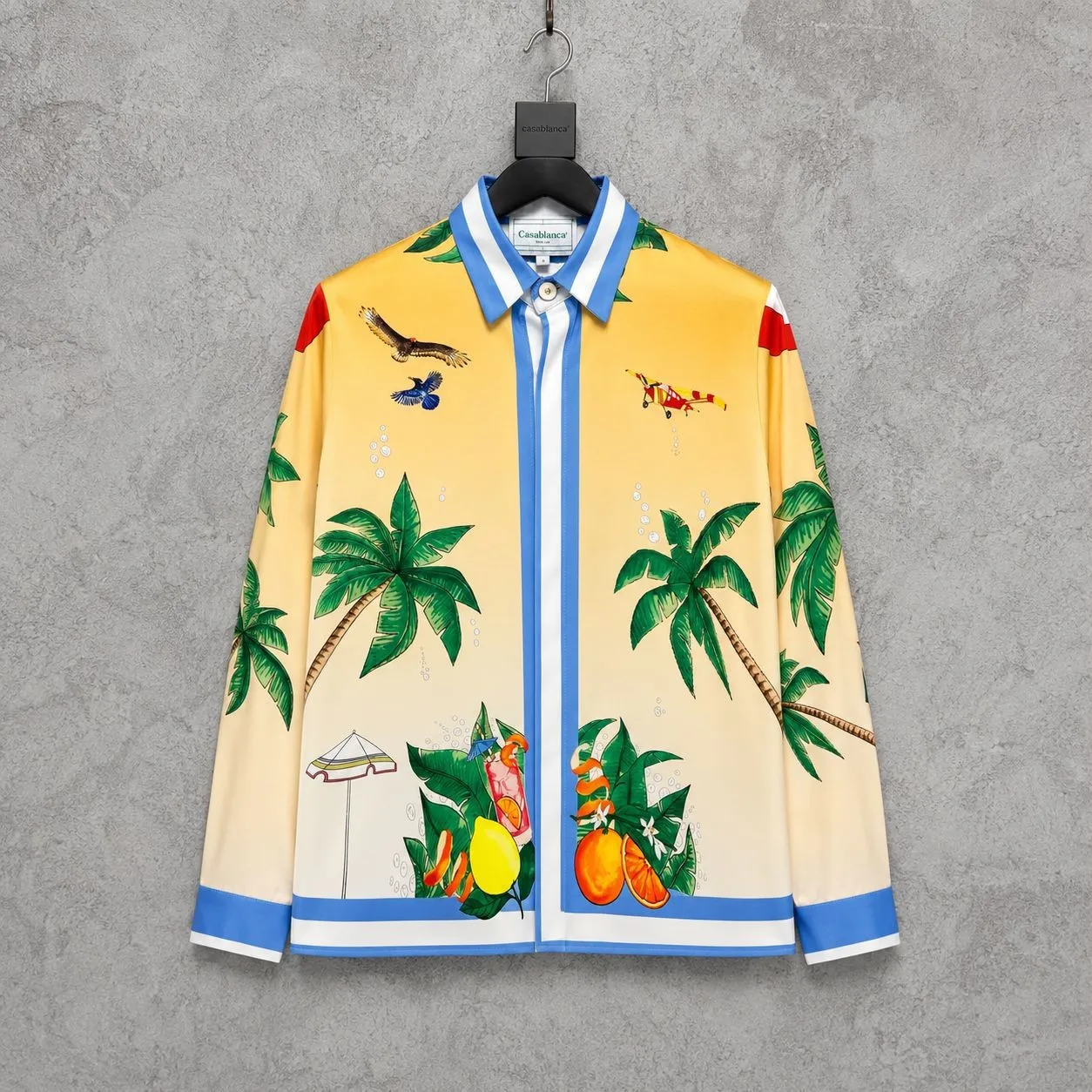 Original New Tropical Sweet Heart Summer Holiday Casual Long Sleeve Shirt Versatile Hawaiian Print Polyester Youth Skiing Sil...