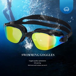 Professional Swimming Goggles for Men Women Pool Diving Glasses Waterproof Anti-fog UV Protection Adjustable Swim Eyewear