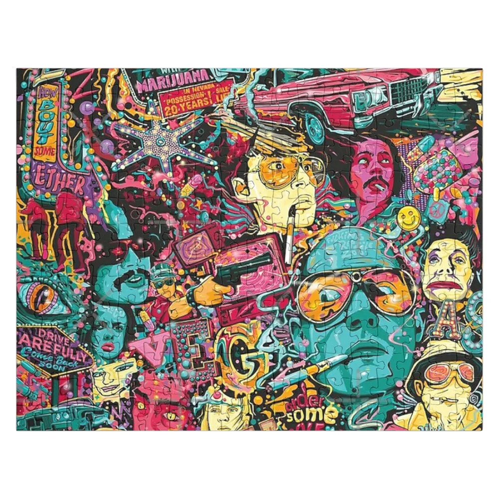 

Fear and Loathing Las Vegas Art Jigsaw Puzzle Personalized Name Puzzle Wood Photo Personalized Puzzle Game