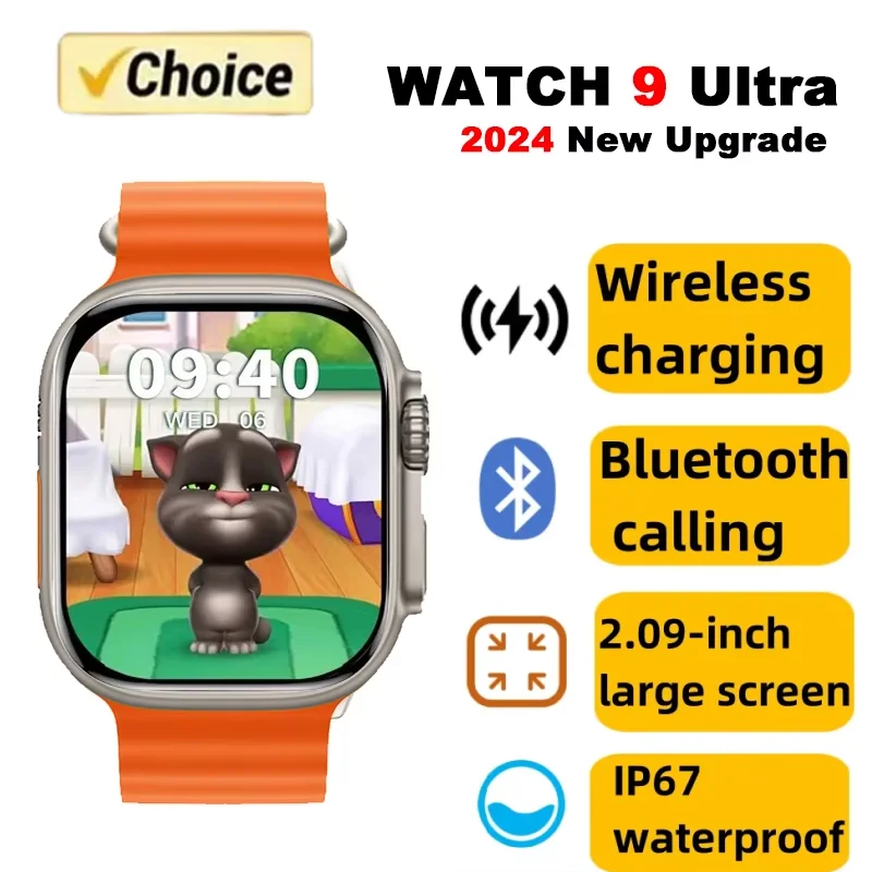 New Watch T900 U2 Smart Watch 49mm 2024 New NFC Men Women GPS Track Bluetooth Call BT Music Games Wireless Charging Smartwatch