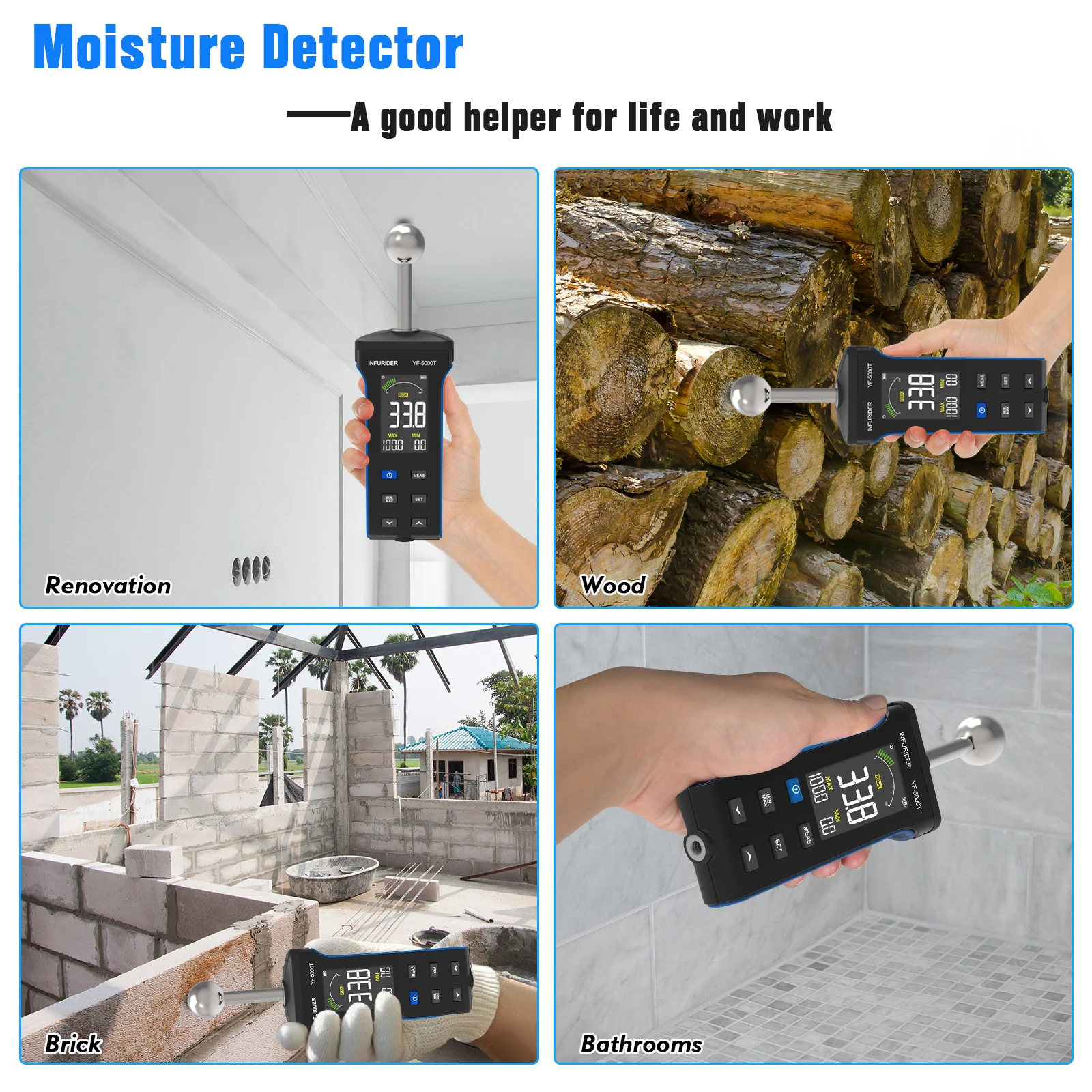 Non-Destructive Moisture Teste - Wall Scanner For Concrete 评论和价格