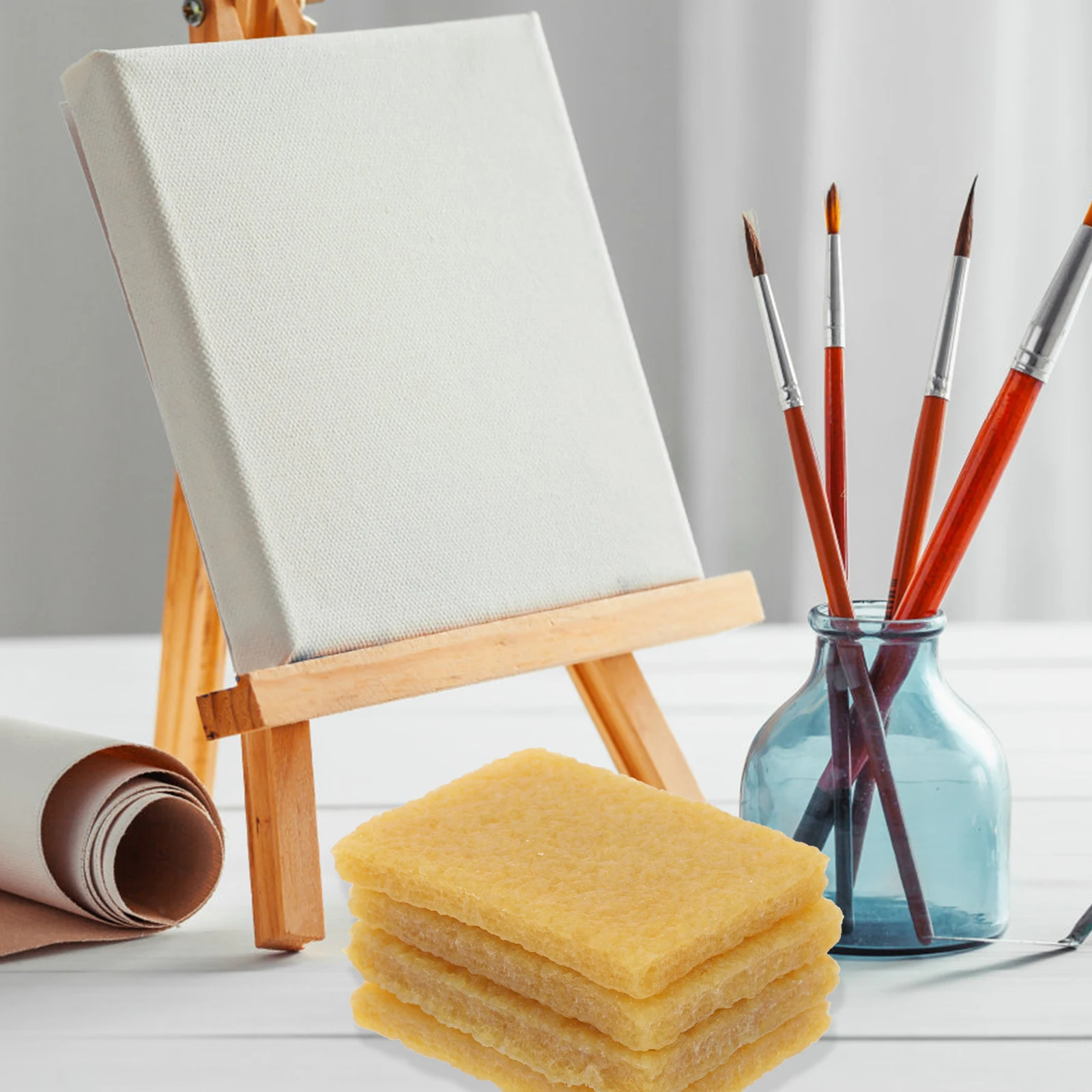 

4pcs Masking Fluid Eraser Rubber Cement Remover Adhesive Tool Art Supplies Portable Cleaner Watercolor Paint Eraser