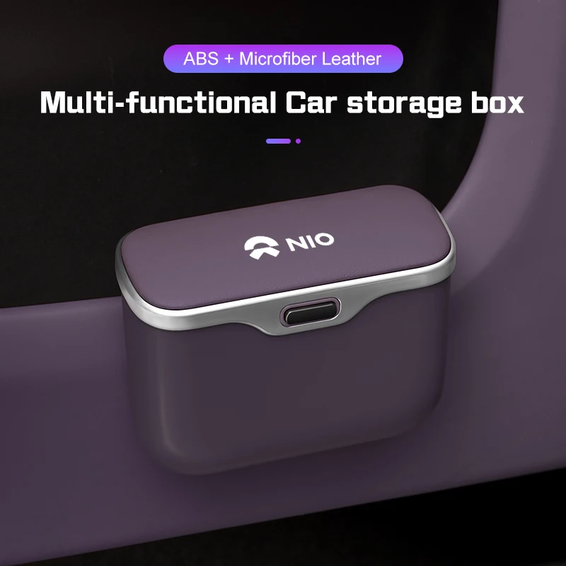 Para NIO ET5 ET5T ES7 ES6 ES8 EC6 ET7 cubo de basura para coche caja de almacenamiento colgante para puerta de coche respaldo impermeable cubo de basura organizador de teléfono