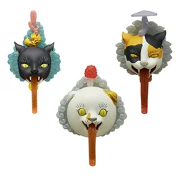 KITAN CLUB Original Gashapon Capsule Toys Figure Kawaii Cute Cat Tongue Monster Fridge Magnet Animal Figurine Anime Decor