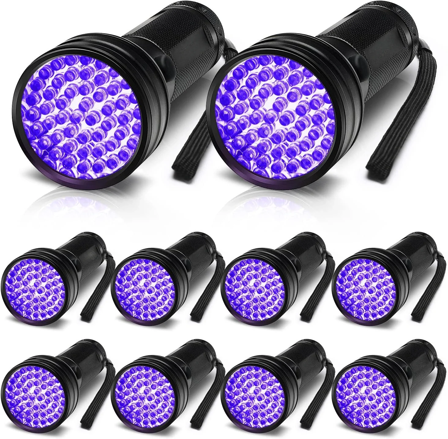 

51LED UV Flashlights 395-400nm Black Light Flashlight Ultraviolet Flashlight UV Light Torch Detector for Pet Urine Scorpion