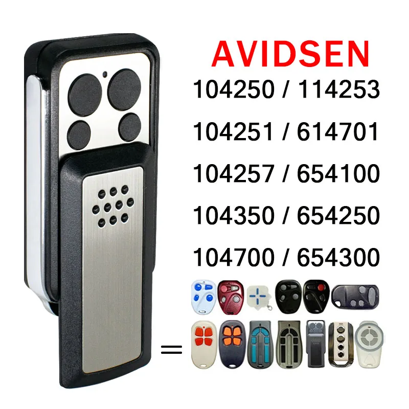 AVIDSEN جهاز التحكم عن بعد للبوابة 114253 104700 104350 104257 104251 104250 614701 654300 654250 654100 فتاحة باب المرآب #2