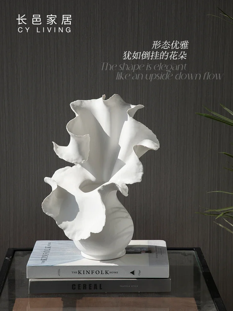 

Changyi, handmade ceramic vase ornament, living room flower arrangement creative home light luxury, new home