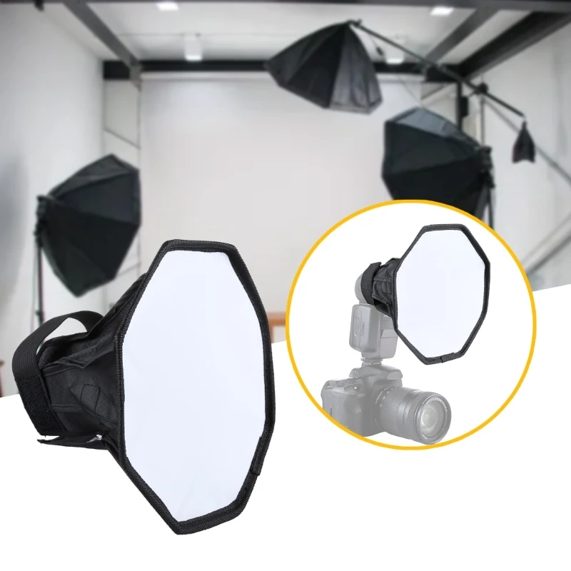 Difusor octogonal speedlight para softbox iluminação câmera DSLR profissional