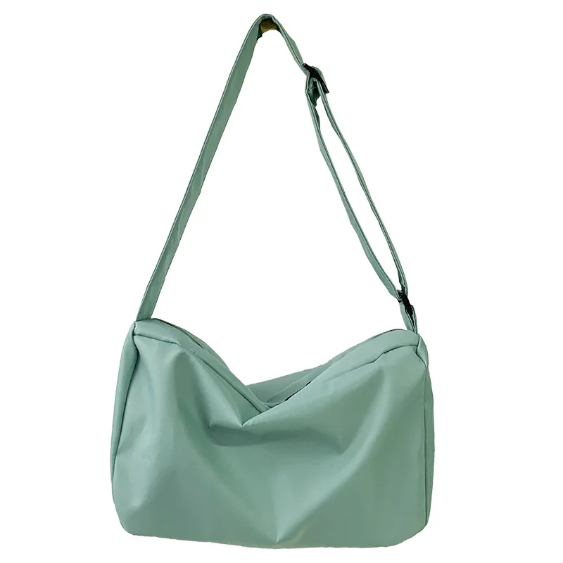 Bolso cruzado de lona coreano para mujer, bolsa de nailon impermeable, bandolera de hombro para estudiantes, libros, 2023