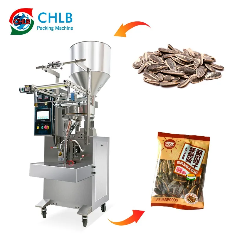 Fully automatic Nitrogen Filling Small Granule Watermelon Pumpkin Melon Seeds Food Filling Packing Machine