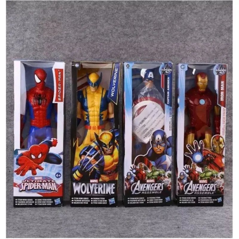 

The Avengers venom Captain America Wolverine Iron Man Thor Green Magic Spider Man 12 inch Pendant Handmade model toy color box