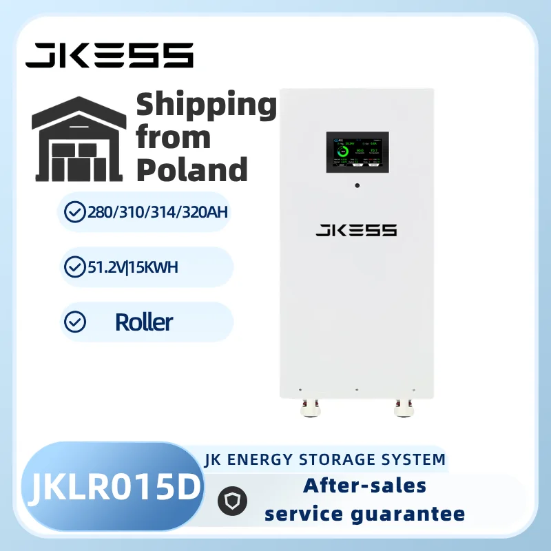 JKESS JKLR015D Tylko obudowa Zestawy baterii Lifepo4 48V JKBMS 51.2V 280AH 310AH 314AH 15KW Zestawy baterii Lifepo4 Power Bank do magazynowania energii słonecznej Bez podatku Magazyn UE
