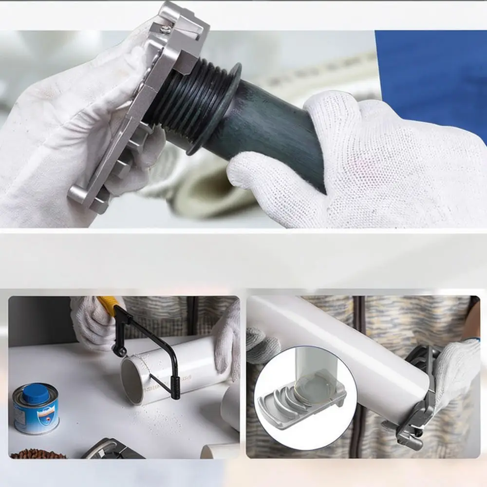 Pipe Edge Chamfering Tool For PVC Plastic Tubing Deburrer Handheld Reaming Device Plumbing Repair Essential Equipment