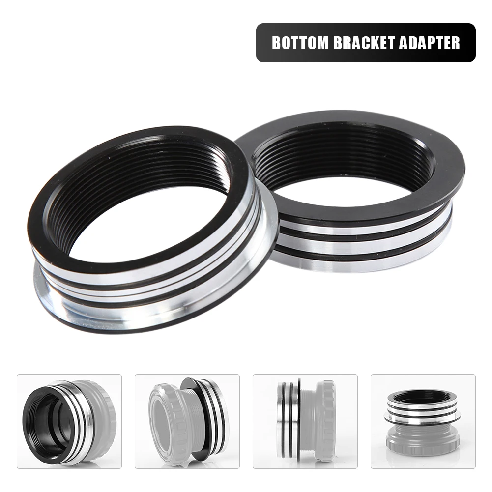 Bicycle Bottom Bracket Conversion Adapter BB30 To BSA BB68/73 BB51 BB52 BB70 BB30 To BSA Converter Aluminum Alloy with O-ring