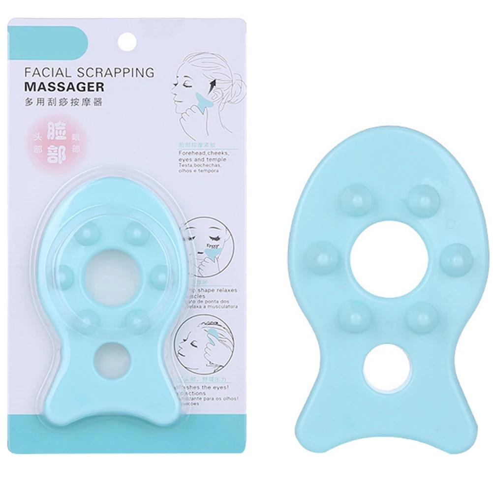 

2 pcs Gua Sha Board Massager Beauty Scrape Plate Tool Acupoint Scraper Facial Portable Durable Smooth Edge Home Professional Use
