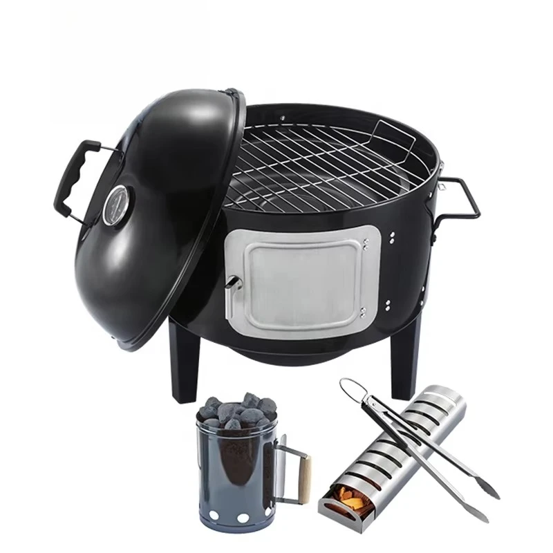 Manufacturer's 3-in-1 Iron Sucker Grill Set with BBQ Tools