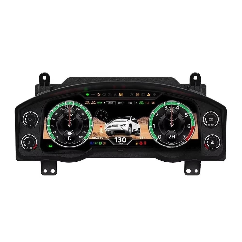 Car Digital Cluster for Toyota LC200 2008-2021 Lcd Speedometer Multifunctional Instrument Dashboard